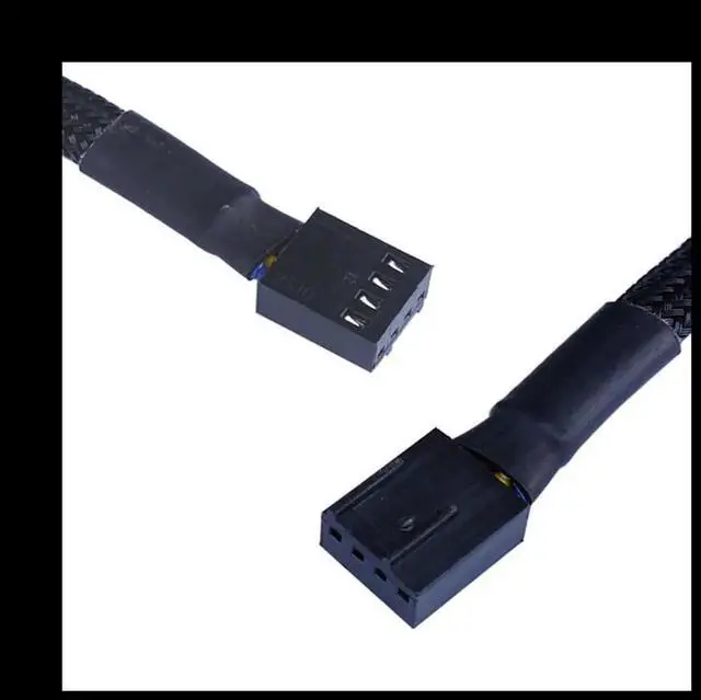 Main image of Aomoproing PWM Fan Hub, PC CPU Cooling 4 PIN Fan Power Cable Hub Splitter Adapter Desktop Computer Cooler Case Fans 1 to 5 Way, A