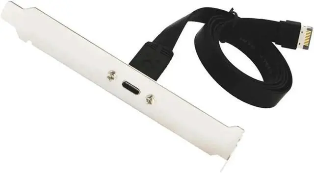 Main image of Aomoproing USB 3.1 Type C Front Panel Header Extension Cable,Type E to USB 3.1 Type C Cable,Internal Adapter Cable,with Panel(50cm)