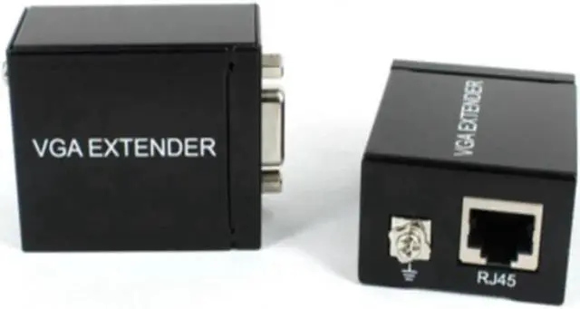 Main image of Aomoproing VGA extender repeater over cat5e/6 cable up to 60M VGA UTP extender work with most monitors projectors, HDTV, and flat panel