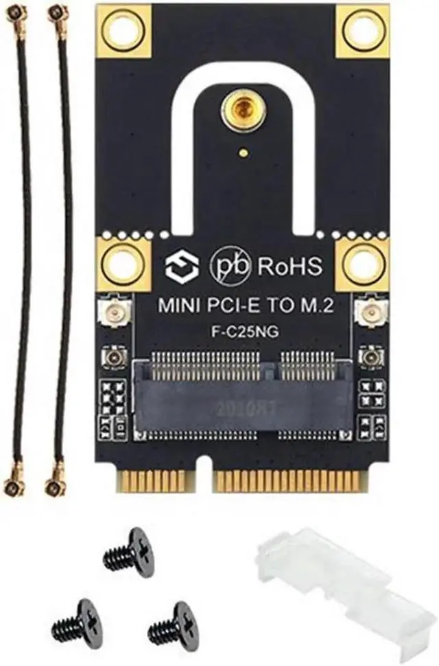 Main image of Aomoproing M.2 to Mini PCI-E Adapter Without 6E AX210 Wireless Card 5374Mbps 802.11AX 2.4G/5Ghz/6Ghz BT5.2, M.2 to Mini PCIE