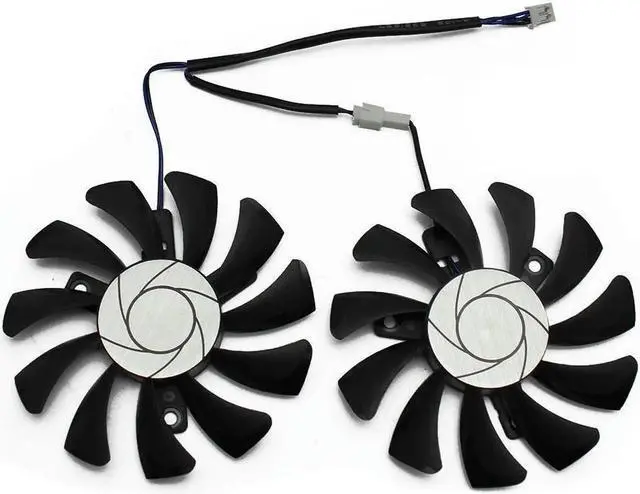 Main image of Aomoproing 75mm 2Pin GTX1050Ti GPU Cooler DUAL Fan for MSI Geforce GTX 1050Ti GTX-1050-Ti-4GT-OC Graphic Card Cooling