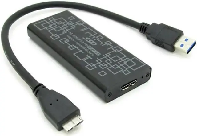 Alt view image 2 of 2 - Aomoproing FOR M2.0 NGFF PCIe SSD 6Gbps to USB 3.0 Converter Adapter Enclosure Case B key B+M Key Compatible
