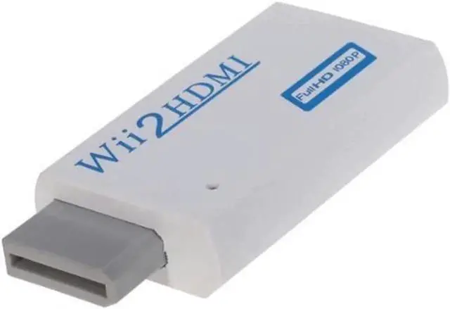 Main image of Aomoproing Cheap White 3.5mm Audio Video Output For Wii to HDMI Wii2HDMI Adapter Converter Full HD 1080P Output HDTV Monitor