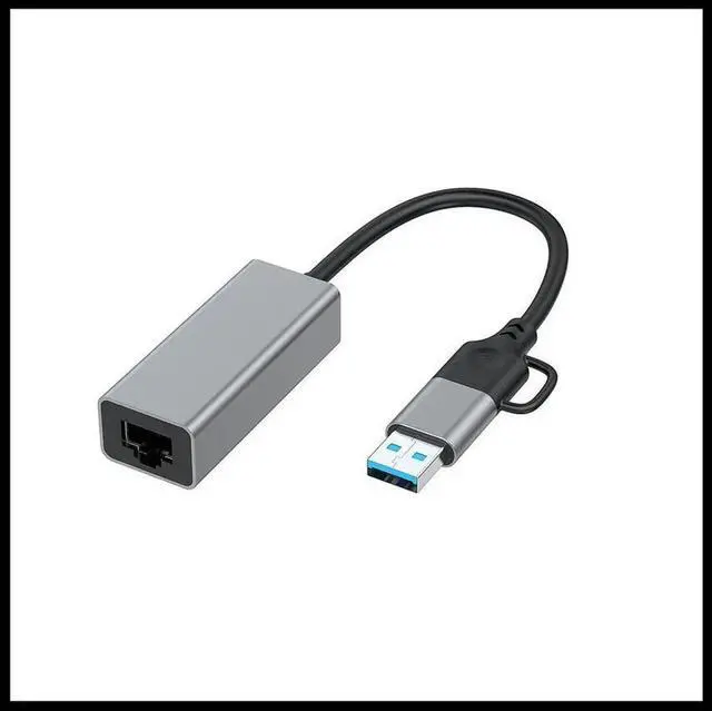 Main image of Aomoproing USB Type C To RJ45 Wired Network Card External Wired USB 3.0 To Ethernet Adapter for Laptop PC, 1000Mbps