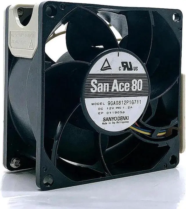 Main image of Aomoproing FOR 8CM 8038 DC 12V 1.2A 9GA0812P1G711 4Wire 4Pin High Speed Large Air Volume Server Cooling Fan