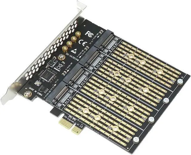 Main image of Aomoproing FOR 1 Piece 10 Gbps To PCI Express X1 Adapter PCI-E M.2 Expansion Card Riser B Key M2 M.2 4 Port NGFF SATA SSD