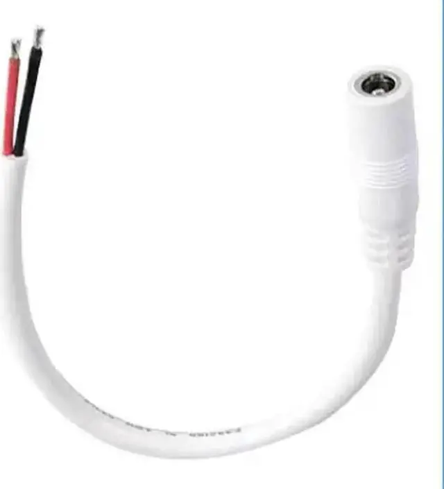 Main image of Aomoproing FOR DC power plug 5.5*2.1MM Male Female White Single Plug 12V All Copper 18Awg 8A For ing Extension Cables