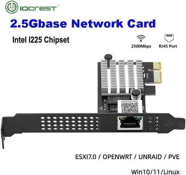Main image of Aomoproing FOR I225-V3 Game PCIE Card 2500Mbps Network Card 10 100 1000Mbps RJ45 Wired Computer PCIe 2.5G Network Adapter LAN