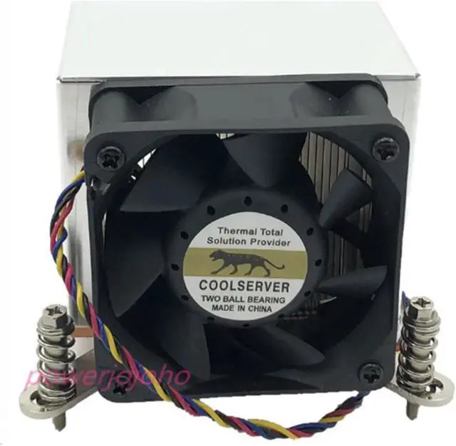 Alt view image 2 of 3 - Aomoproing 2U server active cooler industril computer CPU Fan Cooling Heatsink for LGA2011 Copper plus aluminum side-blown 4pin