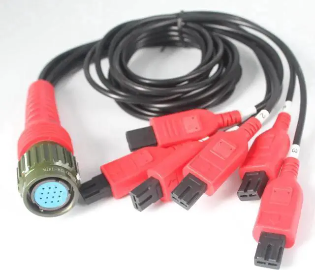 Alt view image 3 of 3 - Aomoproing Car diagnostic tool Pulse Cable for INJ-8B Ultrasonic Fuel Injector Cleaning Machine 6PIN TO 14PIN fuel injector cable
