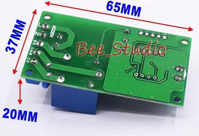 Alt view image 2 of 3 - Aomoproing AC 110V 220V 230V Digital LED Cycle Delay turn ON/OFF Switch Timer Relay Module 8 modes