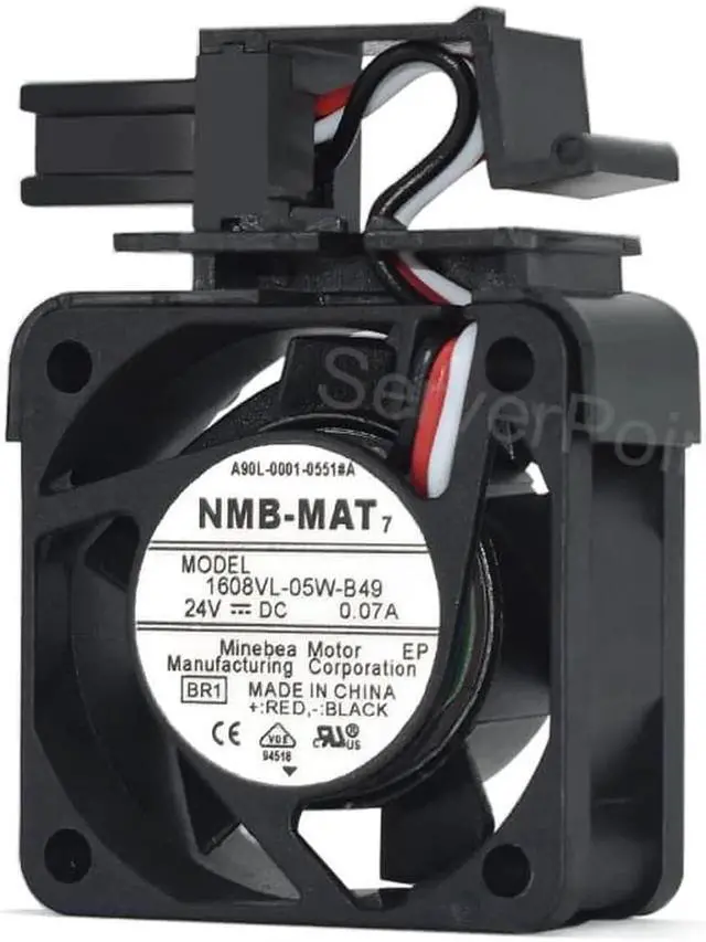 Alt view image 2 of 2 - Aomoproing 1608VL-05W-B49 Square Cooling Fan For NMB-MAT Minebea Motor Cooler 40*40*20mm 4020 DC24V 0.07A