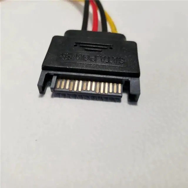 Alt view image 2 of 3 - Aomoproing SATA 15Pin to IDE Plus 4Pin Power Supply Adapter Cable Computer SATA Cable 10cm