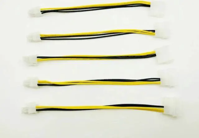 Main image of Aomoproing 5PCS P3 4Pin Power Supply to P4 12V Converter Adapter USB SATA Cable USB Riser Card 4Pin Connector DVI-D VGA Dual PSU Cables