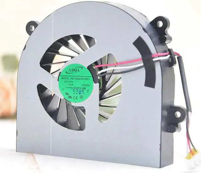 Alt view image 4 of 4 - Aomoproing AB7905HX-DE3 For ADDA W370ET W150ER DC 5V 0.4A 3-wire laptop cooling Fan