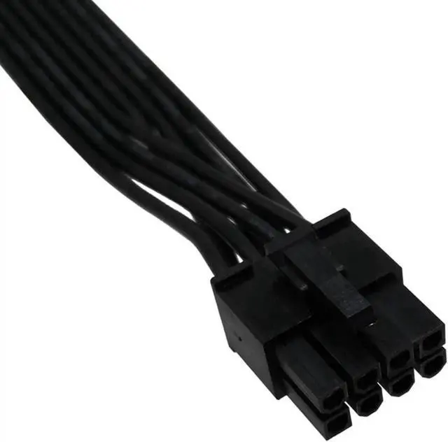 Alt view image 3 of 4 - Aomoproing PCIe 8 Pin Male to CPU 8 Pin (4+4) Male EPS-12V Motherboard Power Adapter Cable for Seasonic Modular Power Supply, 60cm