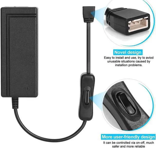 Alt view image 3 of 5 - Aomoproing SATA PATA IDE Drive to USB 2.0 Converter Cable for Hard Drive Disk HDD 2.5 Inch 3.5 Inch with AC Power Adapter,EU Plug