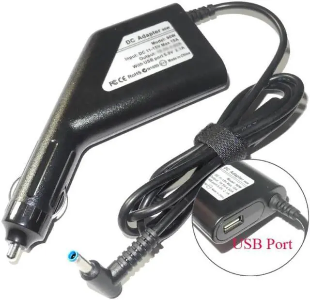 Alt view image 2 of 4 - Aomoproing 19.5V 2.31A Laptop DC Car Charger Power Adapter para HP EliteBook 820 G3 820 G4 840 G3 840 G4 1040 G2 1040 G1 1040 G3 1030 G1 725