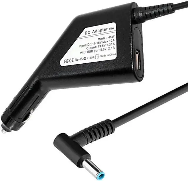 Alt view image 3 of 4 - Aomoproing 19.5V 2.31A Laptop DC Car Charger Power Adapter para HP EliteBook 820 G3 820 G4 840 G3 840 G4 1040 G2 1040 G1 1040 G3 1030 G1 725