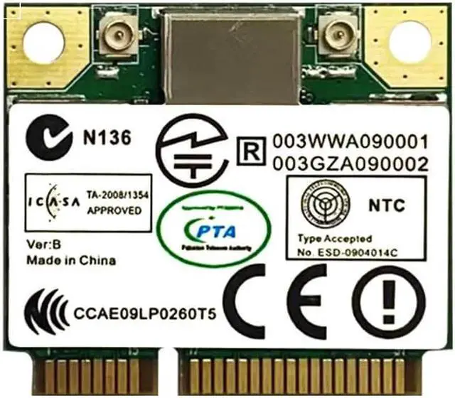 Alt view image 2 of 3 - Aomoproing RTL8822CE 1200Mbps Dual Band 2.4G/5G 802.11AC WiFi Card Network mini PCIe Card Bluetooth 5.0 Support Laptop PC Windows 10 win 11