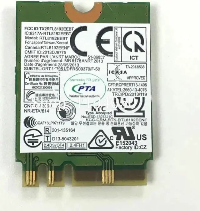 Alt view image 5 of 5 - Aomoproing RTL8192ee + BT4.0 RTL8761 m.2 wifi card Wireless network card WLAN NGFF M.2 RTL8192EEBTRTL8192 8192 8192EE