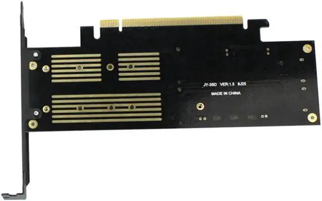 Alt view image 2 of 5 - Aomoproing 3 in 1 NGFF and MSATA SSD Adapter Card M.2 NVME to PCIe 16X/M.2 SATA SSD to SATA III/MSATA to SATA Converter