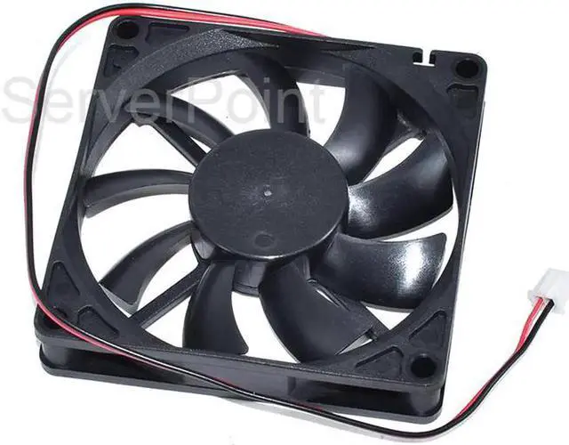 Alt view image 2 of 4 - Aomoproing Genuine JF0815S1UR-R DC 12V 0.34A 80x80x15mm Two Pins Cooling Fan