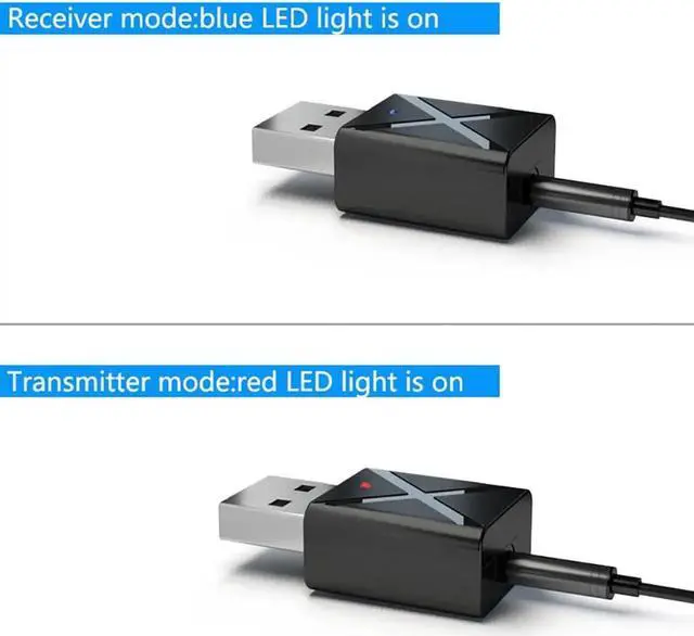 Alt view image 2 of 4 - Aomoproing Kebidu-receptor inalámbrico con Bluetooth V5.0, transmisor de Audio y música, adaptador estéreo Dongle para TV, PC, audífonos con Altavoz Bluetooth