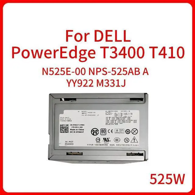 Main image of Aomoproing 525W Switch Power N525E-00 NPS-525AB A YY922 M331J 0YY922 0M331J for Dell PowerEdge T3400 T410 Workstation Power Supply