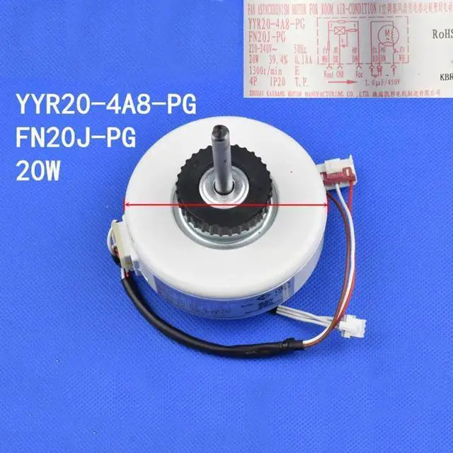 Alt view image 4 of 4 - Aomoproing For Gree Air Conditioning Indoor Unit Fan Motor Laminator Motor FN20J-PG YYR20-4A8-PG Air Conditioning Parts