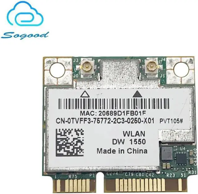 Main image of Aomoproing For AzureWave Broadcom BCM94352HMB BCM94352 DW1550 802.11/ac 867Mbps wifi Half Mini PCI-E Wireless Card with Bluetooth 4.0
