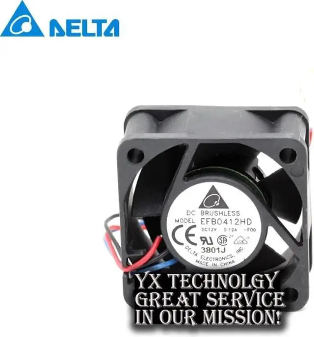 Main image of Aomoproing 4cm 40mm EFB0412HD 4020 12V 0.12A three wire cooling fan speed switch for 40*40*20mm for Delta