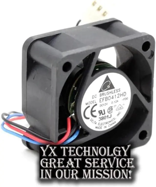 Alt view image 2 of 3 - Aomoproing 4cm 40mm EFB0412HD 4020 12V 0.12A three wire cooling fan speed switch for 40*40*20mm for Delta