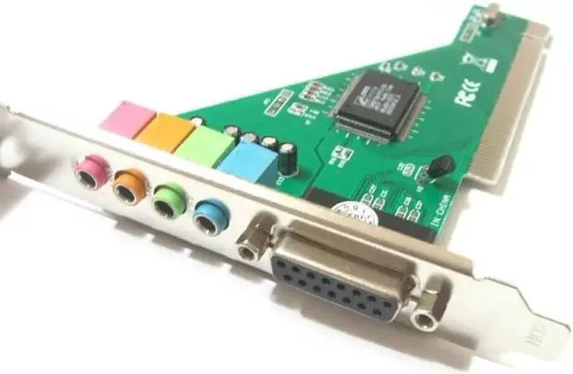 Alt view image 2 of 6 - Aomoproing Explosion 4 Channel 5.1 Surround 3D PC PCI Sound Audio Card w/Game MIDI Port Sound Card For PC Windows 10