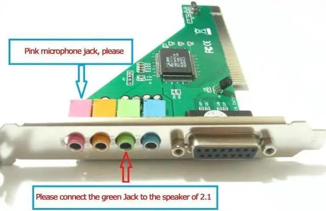 Alt view image 5 of 6 - Aomoproing Explosion 4 Channel 5.1 Surround 3D PC PCI Sound Audio Card w/Game MIDI Port Sound Card For PC Windows 10