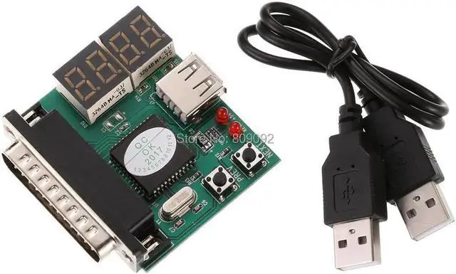 Main image of Aomoproing Computer 4-Digit Laptop PC Motherboard USB& PCI Analyser Diagnostic Test Post Card Tester for Notebook Laptop