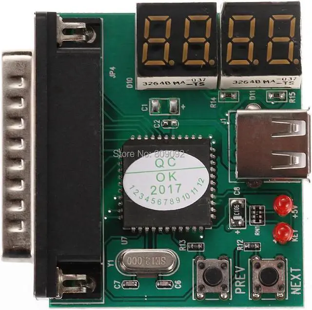 Alt view image 2 of 2 - Aomoproing Computer 4-Digit Laptop PC Motherboard USB& PCI Analyser Diagnostic Test Post Card Tester for Notebook Laptop