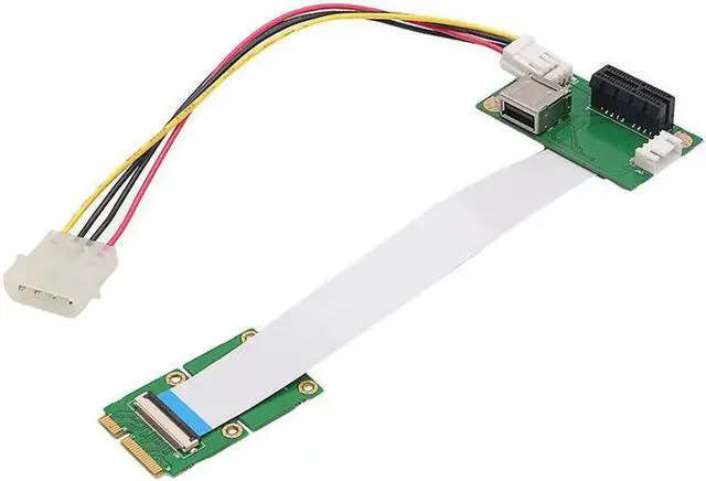 Alt view image 3 of 3 - Aomoproing Mini Pci-E To Usb Pci-E Express 1X Riser Extender Adapter Card+15/25Cm Fpc Cable