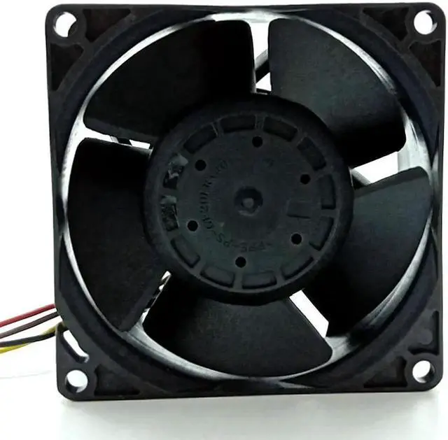 Alt view image 2 of 4 - Aomoproing 80mm High Speed Cooling Fan 12V VF80381B1-1Q02U-S9T 8038 8cm PWM Powerful Airflow Temperature Control Server Chassis Fan