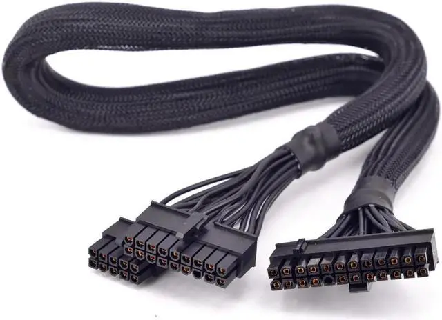 Alt view image 2 of 3 - Aomoproing PSU Modular 18+10pin to 24Pin ATX Power Supply Cable 20+4 Pin with Sleeved for Seasonic X-series X-560 X-660 X-760