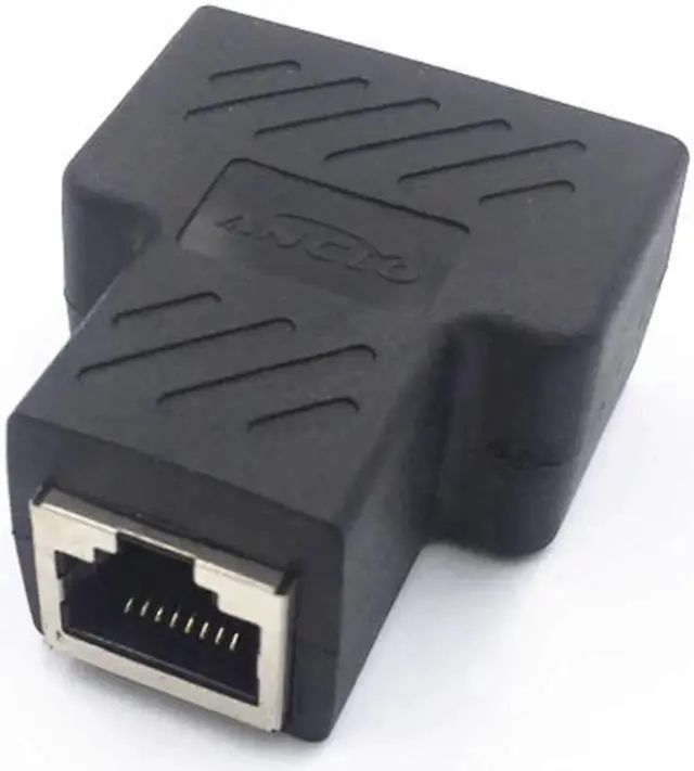 Main image of Aomoproing One Split two Way Network Ethernet Head Lan Cable Joiner Coupler RJ45 CAT 5 5E 6 6a Extender Plug Network Connector Splitter NEW