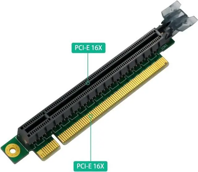 Alt view image 4 of 6 - Aomoproing PCI-Express 3.0/4.0 16x Riser Card 90 Degree High Speed Riser Card for 1U / 2U Server Case (PCI-E 3.0 for 1U)