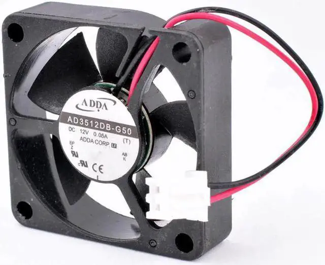 Alt view image 4 of 4 - Aomoproing AD3512DB-G50 3.5cm 35mm fan 35x35x10mm DC12V 0.05A 2 lines dual ball bearing ultra-quiet micro host cooling fan