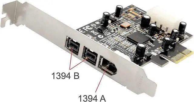 Alt view image 2 of 7 - Aomoproing Syba SY-PEX30016 3 Port IEEE 1394 Firewire 1394B & 1394A PCIe 1.1 x1 Card TI XIO2213B Chipset Requires Legacy Driver for Windows 8 10