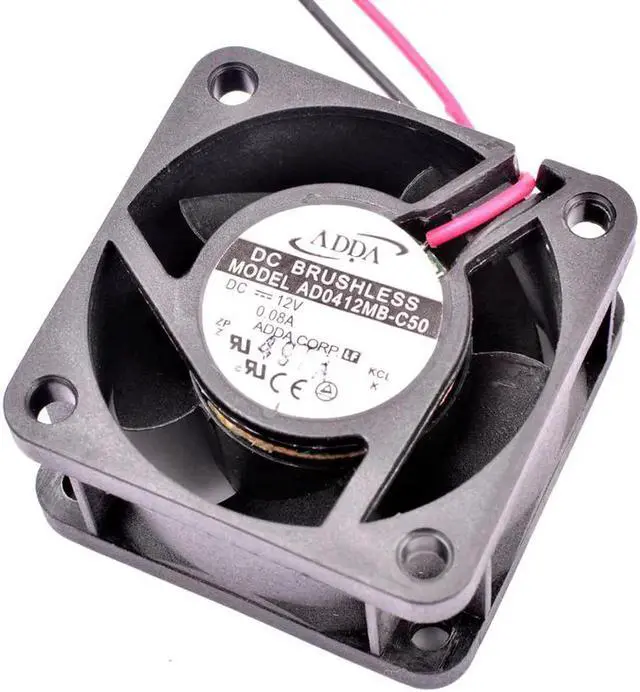 Alt view image 3 of 4 - Aomoproing AD0412MB-C50 4cm 4020 40mm fan 40x40x20mm DC12V 0.08A 2 lines ball mute switch cooling fan