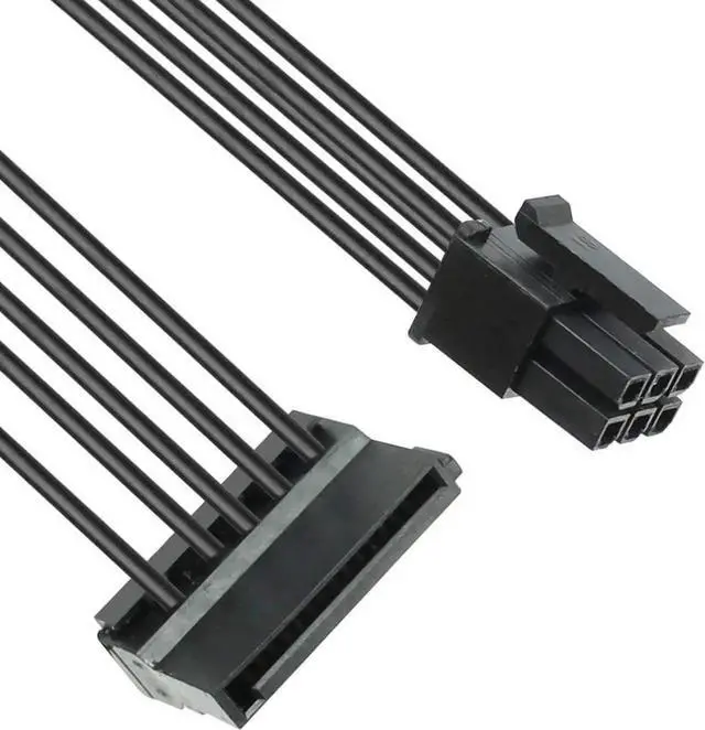 Main image of Aomoproing 40CM 6Pin to SATA SDD Power Cable for DELL Vostro 3070 3670 967 3977 3980 Desktop Computer Power Supply Expansion Cable