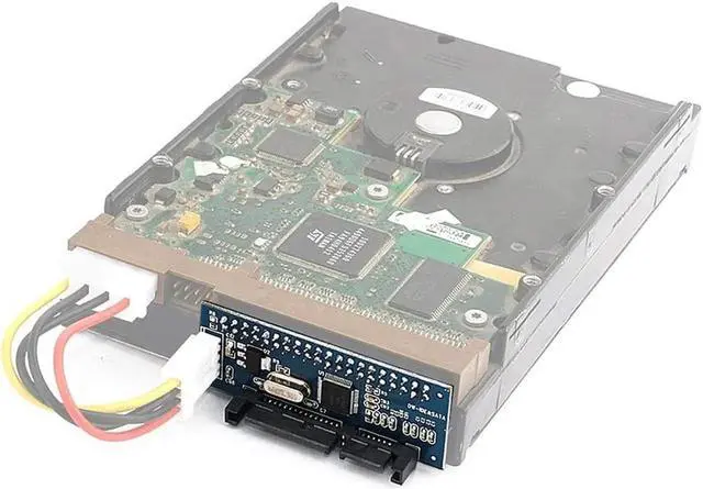Alt view image 5 of 6 - Aomoproing 39 Pin IDE to SATA Connector SATA IDE Adapter 3.5 HDD IDE/PATA Hard Disk Adapter Converter Card with Data Power Cable