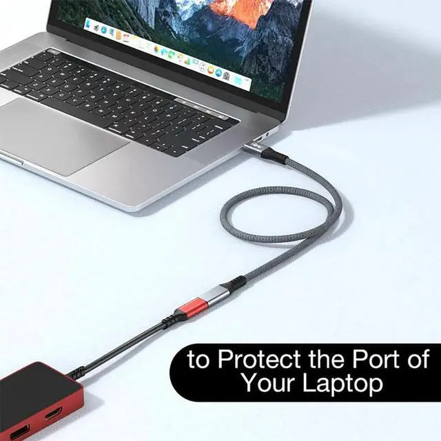 Alt view image 4 of 7 - Aomoproing  Thunderbolt 4 USB C Extension Cable USB4 Extend 40Gbps Charging Data Cable 8K@60Hz PD 5A/100W Type-C Data Wire for MacBook Pro, 1 ft. / 0.3M