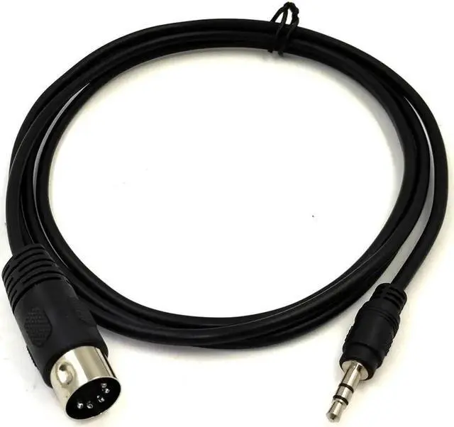 Main image of Aomoproing MIDI Cable, 1.5M/5Ft 5-Pin DIN Plugs Male to 3.5mm 1/8 inch TRS Male Jack Stereo Plug Converter Cable Audio Cable (DIN-3.5mm)
