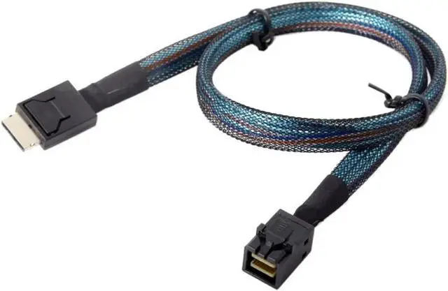 Alt view image 2 of 3 - Aomoproing 0.5m OCuLink PCIe SFF-8611 4i to OCuLink SFF-8643 SSD Data Active Cable 50cm